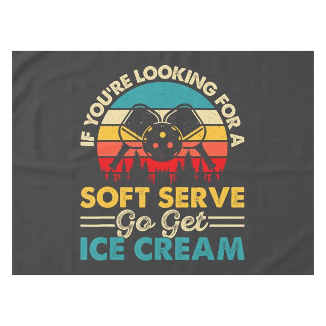 Nappe Service doux de pickleball Blague sportive drôle (Devant (Horizontal))