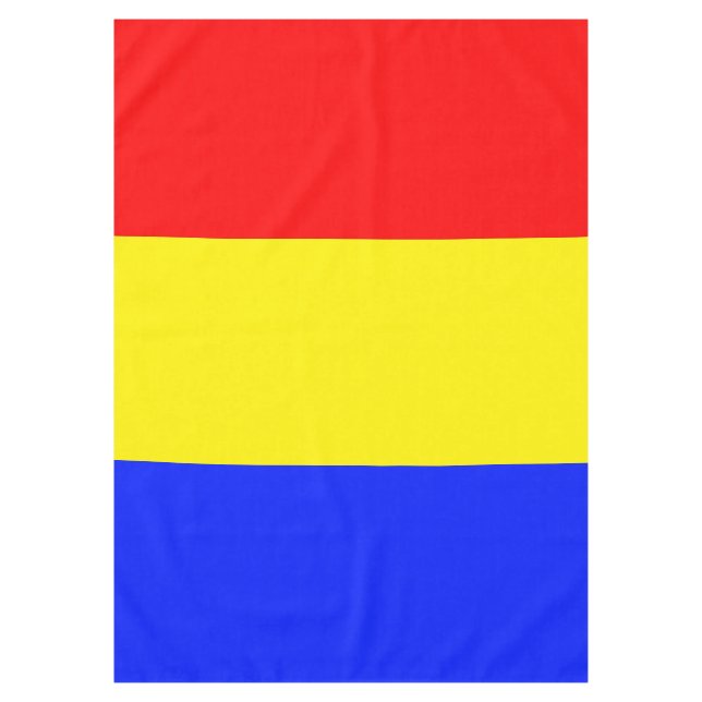 Nappe SEULEMENT COULEUR motif rouge bleu royal + votre b (Devant)