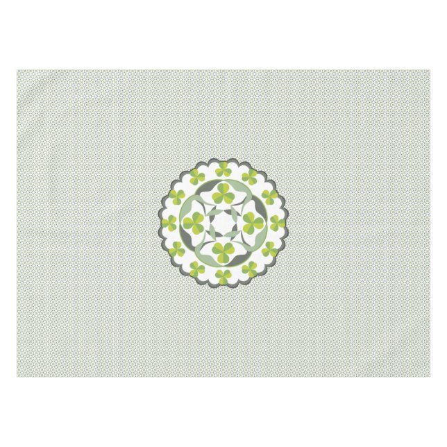 Nappe Shamrock Celtic Inspiré Motif Saint Patrick’s Day (Devant (Horizontal))