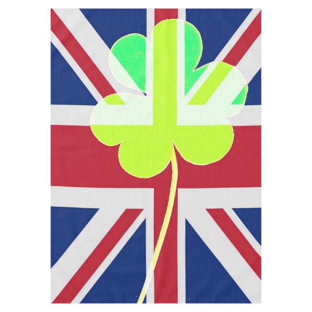 Nappe Shamrock du drapeau irlandais britannique Clover S (Devant)