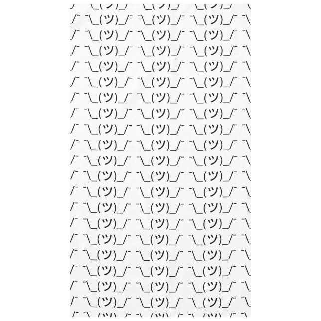 Nappe Shrug Emoticon —\_(ツ)_/ Afficher le Kaomoji japona (Devant)