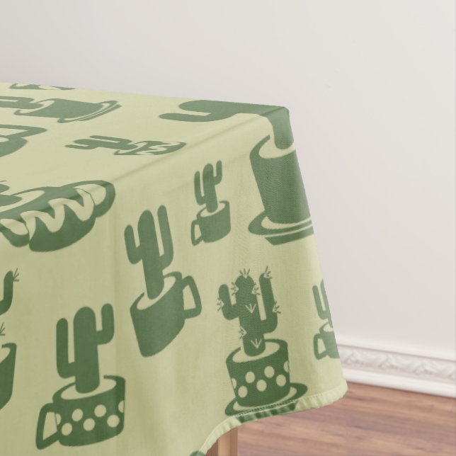 Nappe Silhouette de cactus succulent en tasses et pots (In Situ)