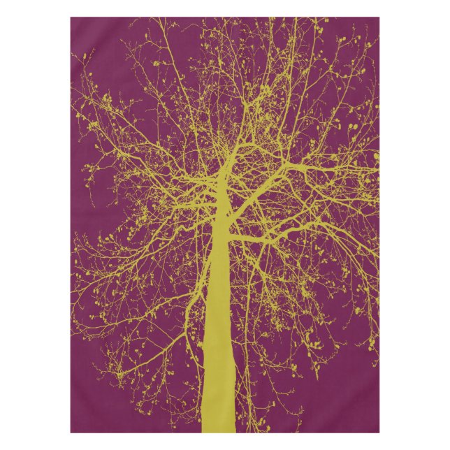 Nappe Silhouette de l'arbre d'hiver (Devant)