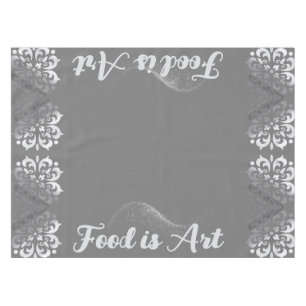 Nappe Silver et monogramme gris paisible