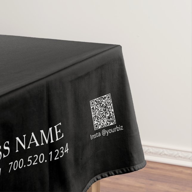 Nappe Simple logo de société noir et blanc pour foire ar (In Situ)