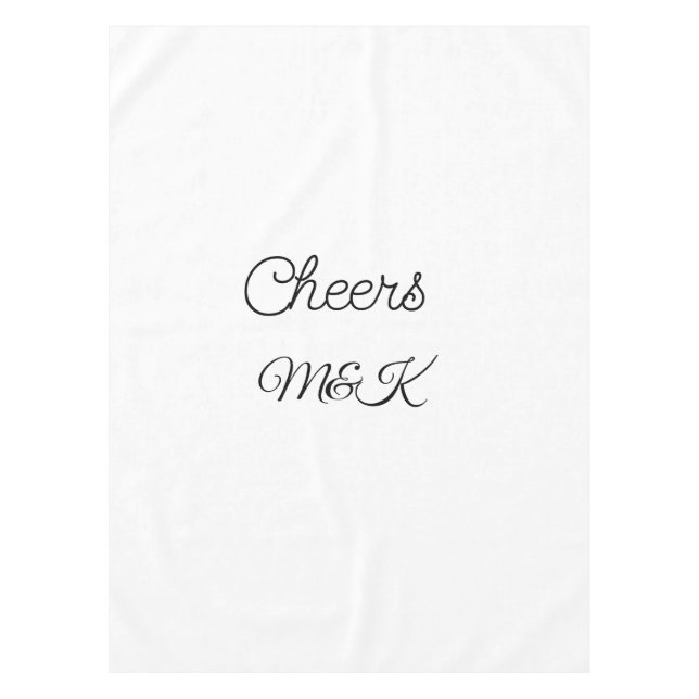 Nappe Simple minimal ajouter nom acclamations couple nom (Devant)