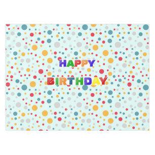 Nappe Simple moderne rouge vert Polka dot fête d'anniver