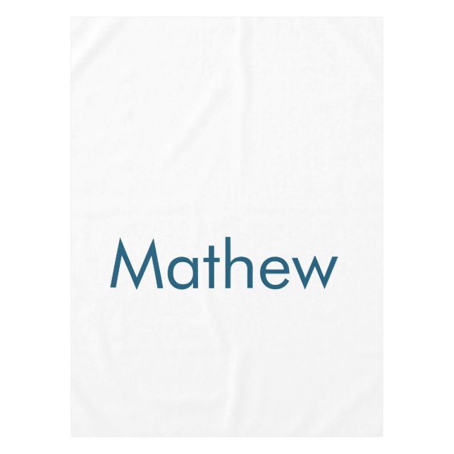 Nappe simple monogramme de lettre initiale ajouter votre (Devant)