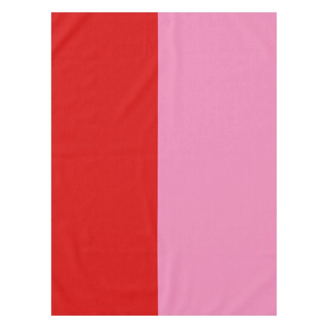 Nappe Simple Plain Red and Pink Colorblock Party (Devant)