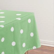 Simple Pois vert clair et blanc