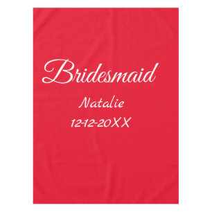Nappe Simple texte minimal rose demoiselle d'honneur ajo