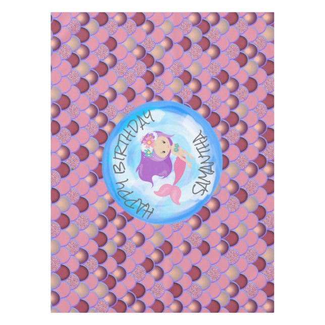 Nappe Sirène Mer Pourpre (Devant)