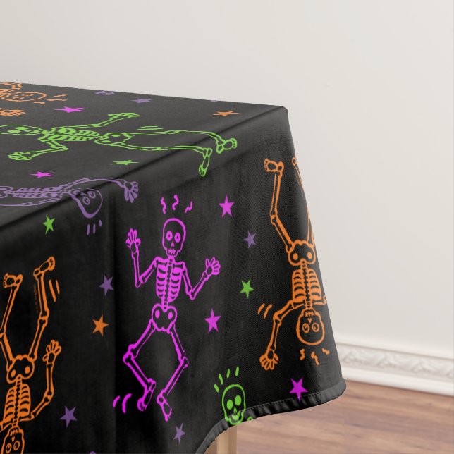 Nappe Skeletons de danse d'Halloween (In Situ)