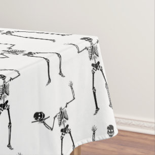 Nappe Skeletons D'Halloween, Baguette Ou Traite, Boo