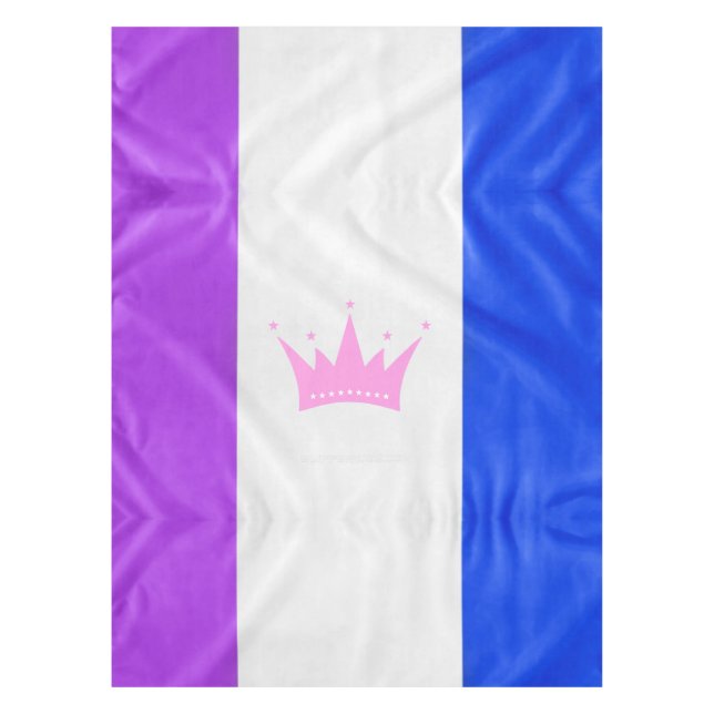 Nappe SlipperyJoe drag drapeau de fierté violet blanc bl (Devant)