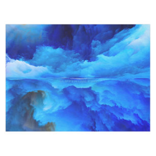 Nappe SlipperyJoe's abstrait nuage artwork coloré surr