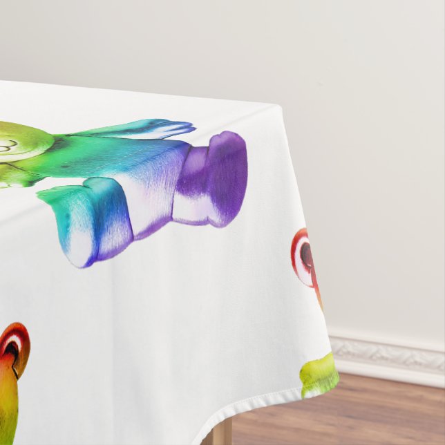 Nappe SlipperyL'ours en peluche brossé de Joe gra arc-en (In Situ)