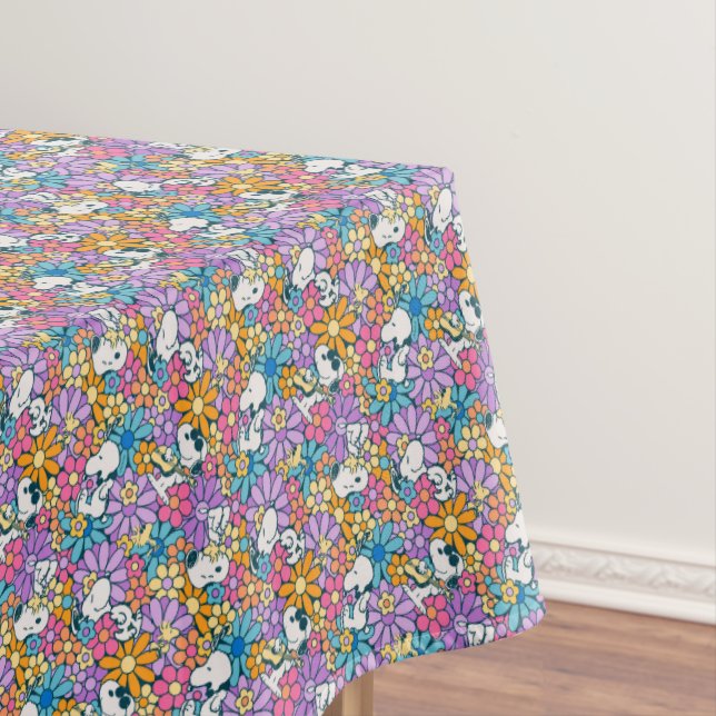 Nappe Snoopy & Motif de fleurs de bois (In Situ)