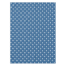 Snowflakes Bleu Classique Arbres de Noël