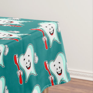 Nappe Soins dentaires Bonne dent avec Motif de brosse à