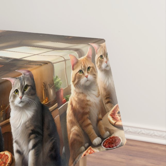 Nappe Soirée Pizza Chat, (In Situ)