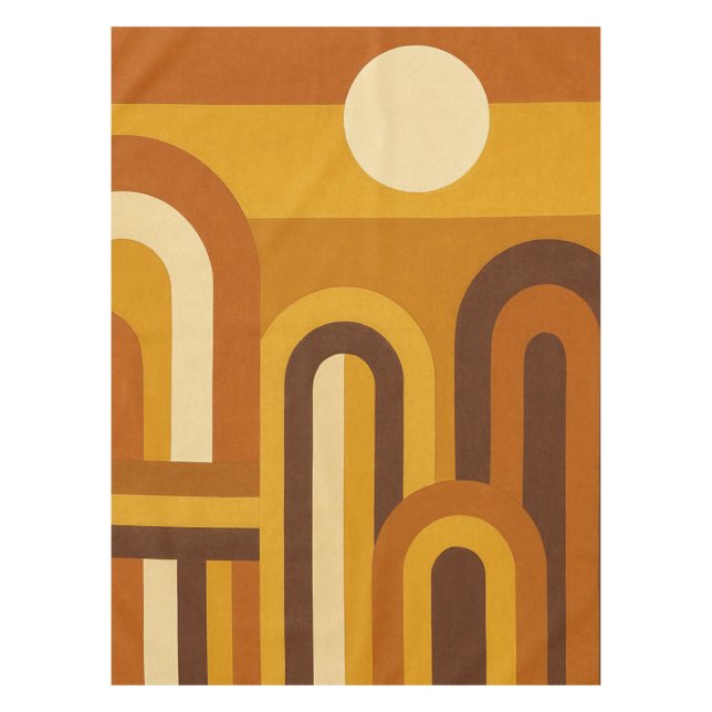 Nappe Soleil & Arches Design Géométrique Moderne du Mili (Devant)
