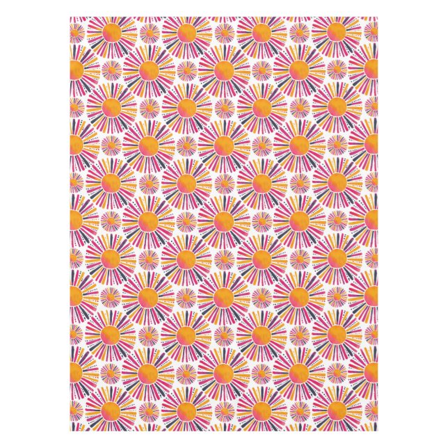 Nappe Soleil coloré - style aquarelle (Devant)