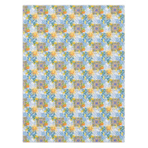 Soleil sicilien, citron, majolica, Coureur de tabl