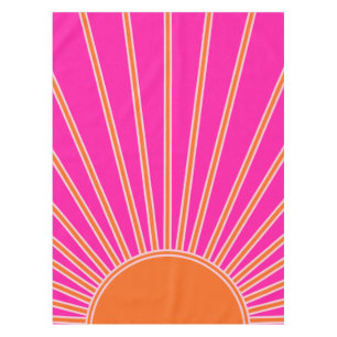 Nappe Soleil Sunrise Hot Rose Et Orange Preppy Sunshine