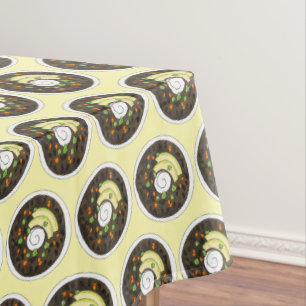 Nappe Soupe de haricot noir Avocado Crème aigre Cuisine