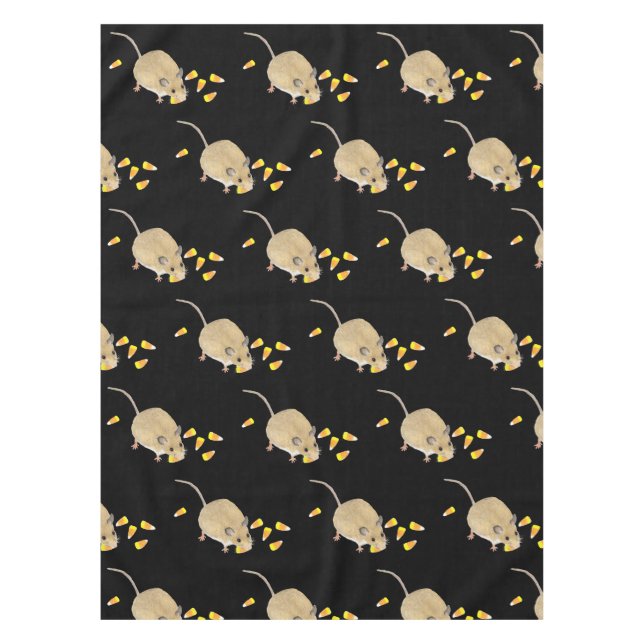 Nappe Souris d'Halloween avec bonbons (Devant)