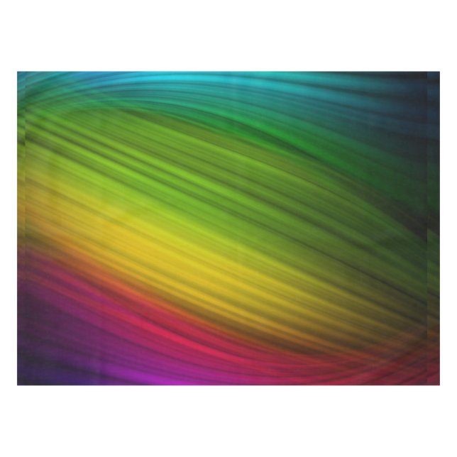 Nappe Spectre Impressionnant de Couleurs de Arc-en-Ciel (Devant (Horizontal))