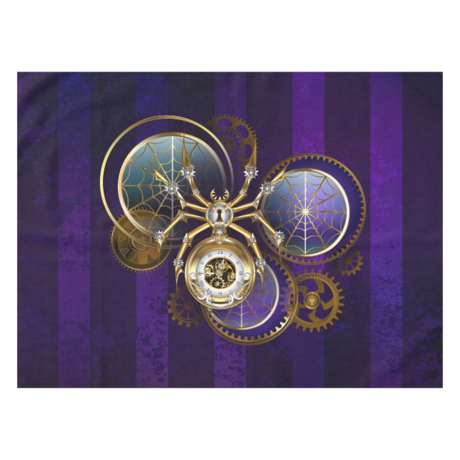 Nappe Spider Steampunk sur Arrière - plan pourpre (Devant (Horizontal))