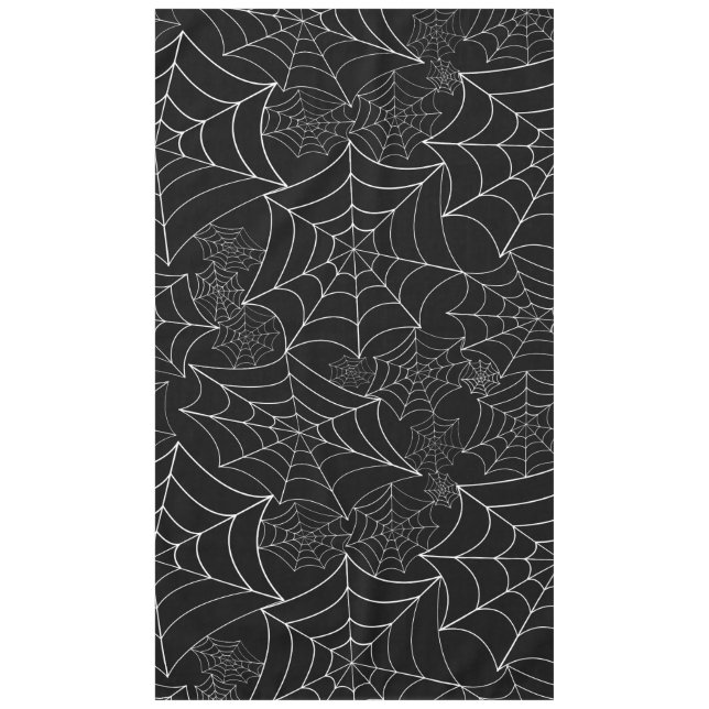 Nappe spiderweb halloween gothic spider web black (Devant)