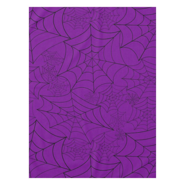 Nappe spiderweb halloween gothic spider web purple (Devant)