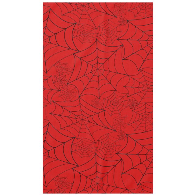 Nappe spiderweb halloween gothic spider web red (Devant)