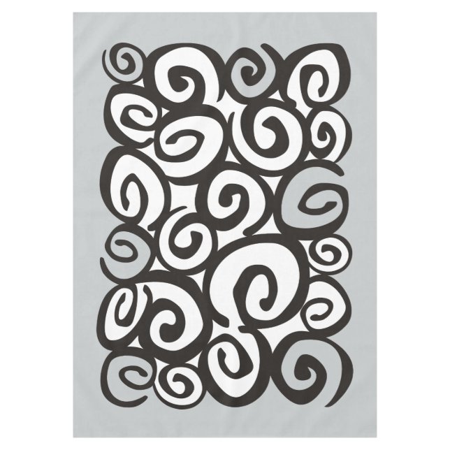 Nappe Spirales Motif noir & blanc + vos idées (Devant)