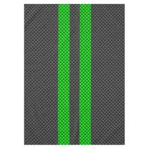 Nappe Sporty Green Carbon Fiber Style Racing Stripes