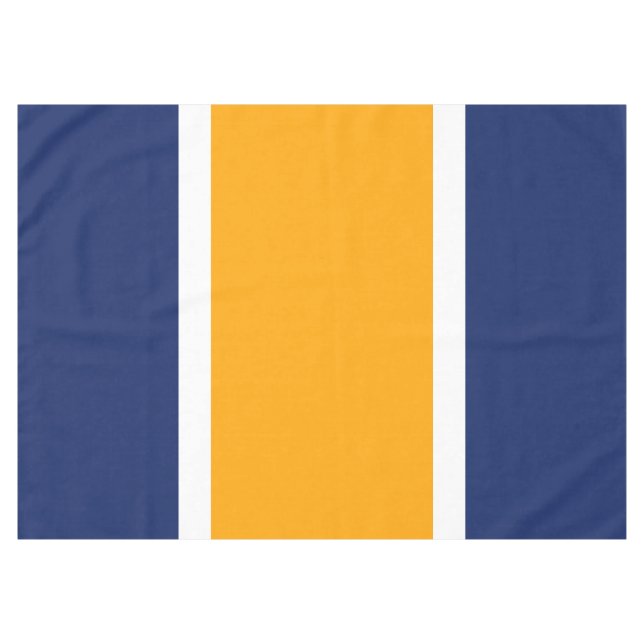 Nappe Sporty Navy Golden Yellow White Racing Stripes (Devant (Horizontal))