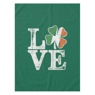 Nappe St Patrick Love Chance Irlande Trèfle Vert