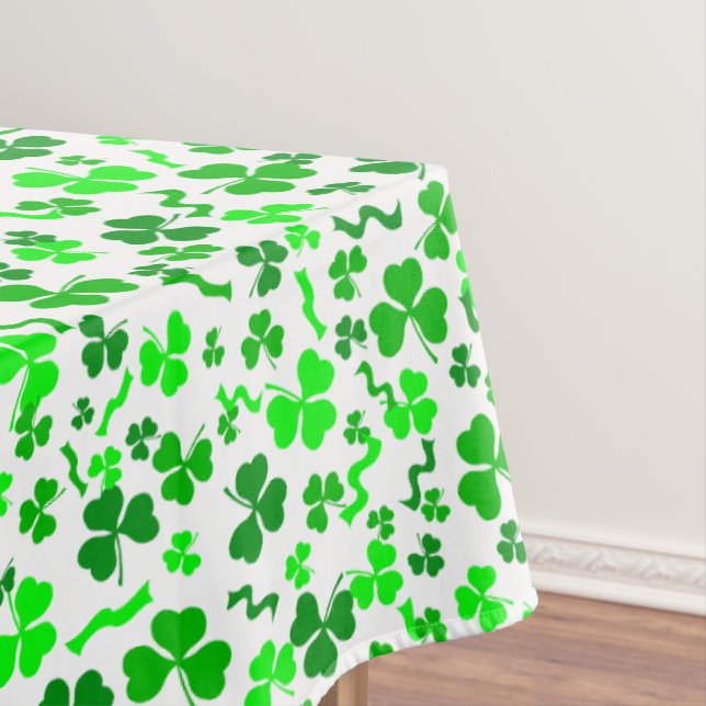 Nappe St Patrick's Day Lucky Shamrocks Confetti Pattern (In Situ)