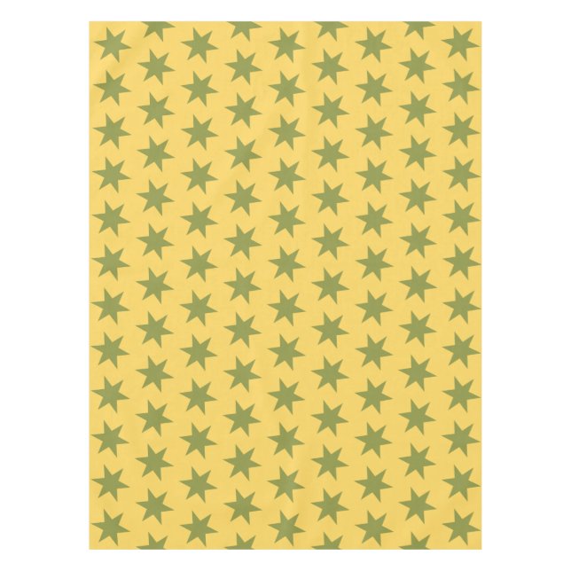 Nappe Star Motif Trending Colors Or Vert Jaune (Devant)