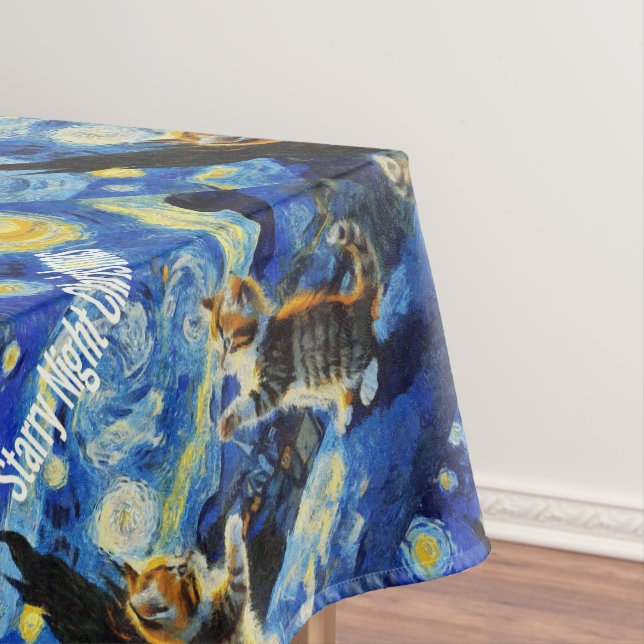 Nappe Starry Night Kittymas Noël Spoof (In Situ)