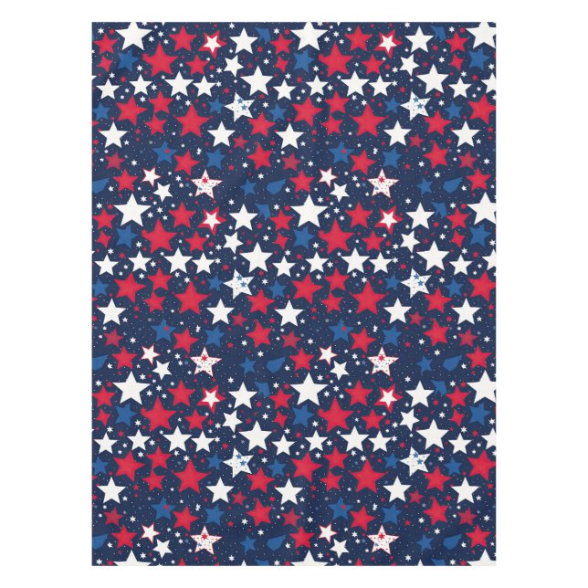 Nappe Starry Splendor : Rouge, Blanc et Bleu (Devant)