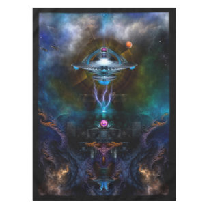 Nappe Station spatiale Ansarious Personnalisé Tissu de t
