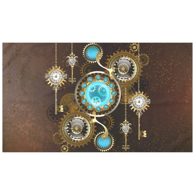 Nappe Steampunk Arrière - plan rouillé avec des lentille (Devant (Horizontal))
