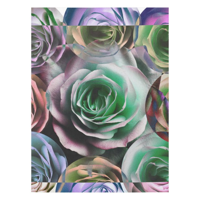 Nappe STYLE ARTISTIQUE FLEURS roses (Devant)