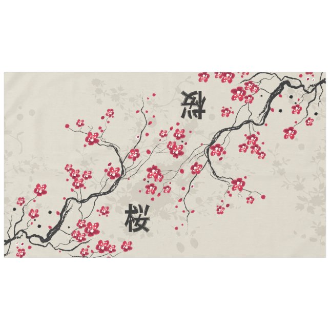 Nappe Style oriental Sakura Cherry Blossom Art (Devant (Horizontal))