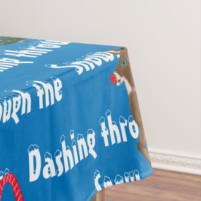 Nappe Sucres de canne de rennes des arbres de Noël (In Situ)