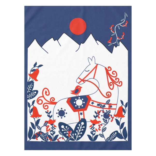 Nappe Suédois Et Finlandais Art Folk (Devant)